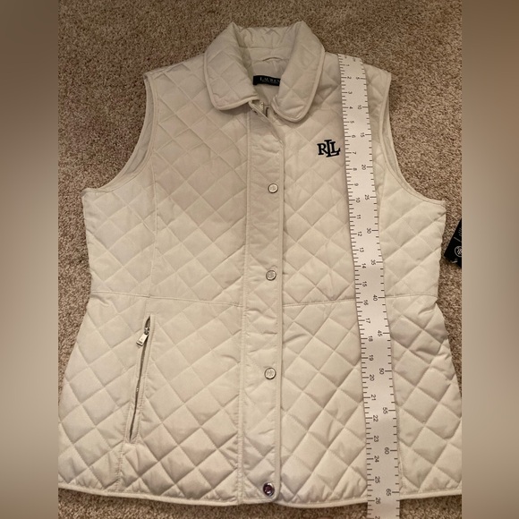 NWT Ralph Lauren White Quilted Vest - Picture 5 of 7